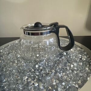 Mr.coffee decanter replacement glass carafe 4 cup holder plastic handle